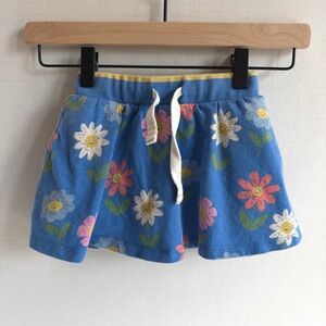 Baby Boden Floral Blue Kids Skort 3T